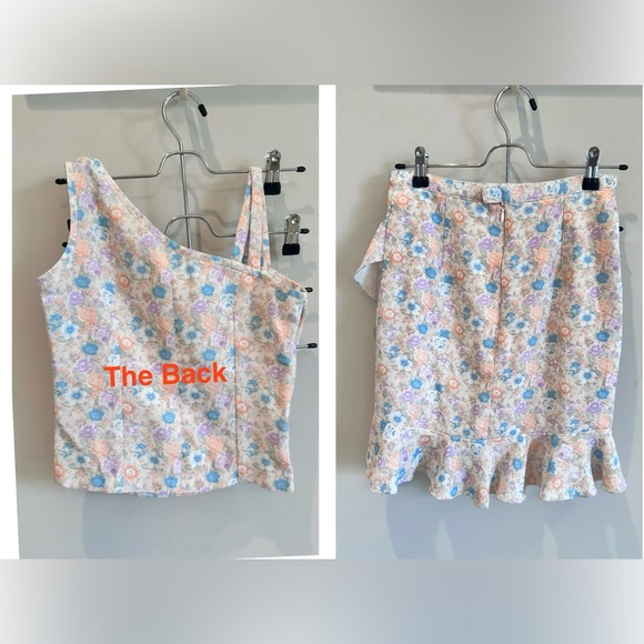 Floral Ruffle Two-Piece Set, professional custom made. - Picture 3 of 15